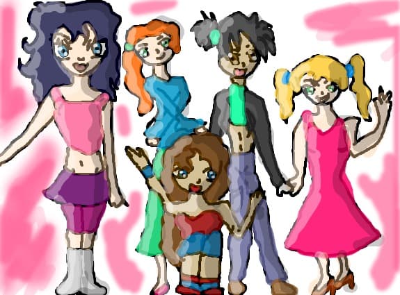 Desen 99741 continuat:my crazy girls