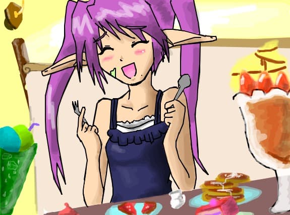 Me...eating :))