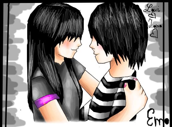 Emo love:X colaborare q Ioana(*Gioconda*) ea: schitza+bluza(fatha)+par(baiat)+color piele