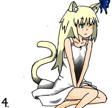 Anime neko girl pt concursul lui Dark Anime Girl