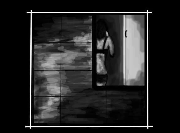 in the mirror