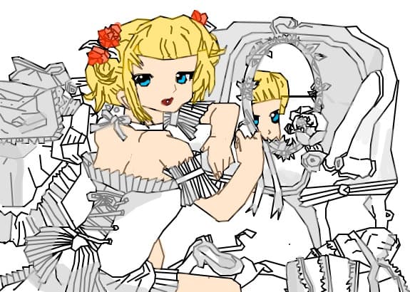 desen din linii pentru hinata4ever_alma