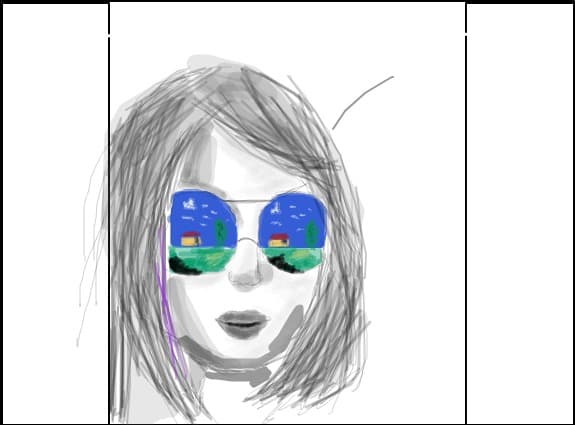 girl with sunglasses