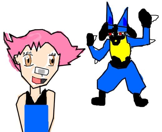 Maylene and Lucario