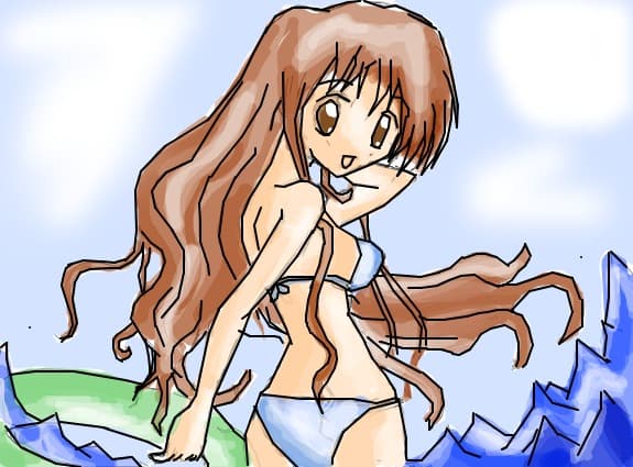 anime summer girl