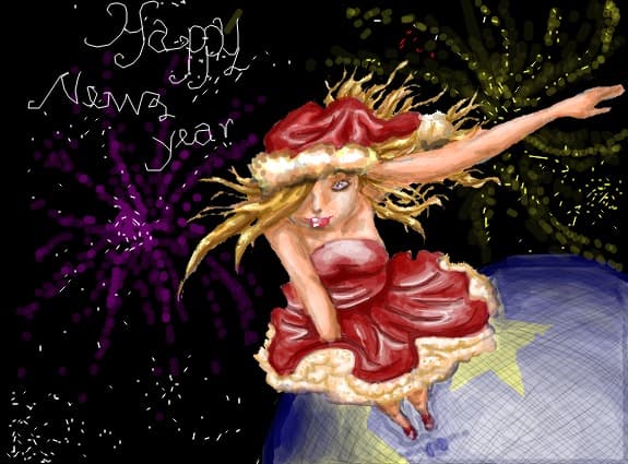 Desen 94405 continuat:happy new year