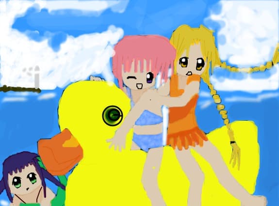 anime girls summer