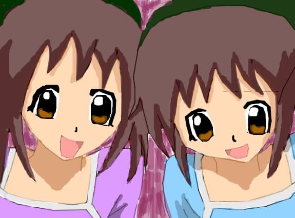 anime girl twins