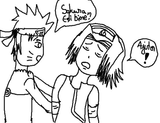 partea 3: sakura se preface ca are nevoie de ajutor :))