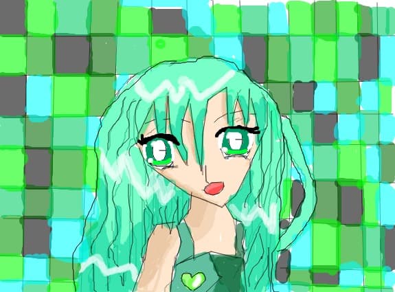 life is green(anime girl)