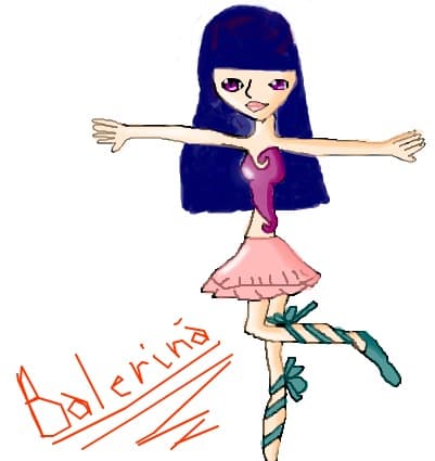 Desen 11534 continuat:balerina