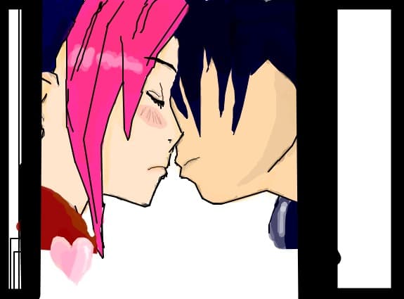 sakura&amp;sasuke kiss