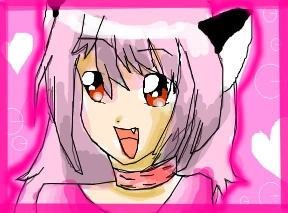 mew mew !i lost my  chewing gum...somwere in your hair...let see...it\'s stuck here!:))