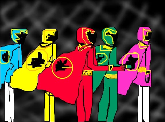 Desen 108253 continuat:power rangers