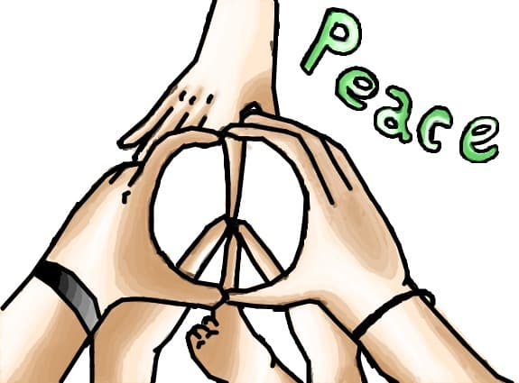 peace:X iubesc semnul pacii:X