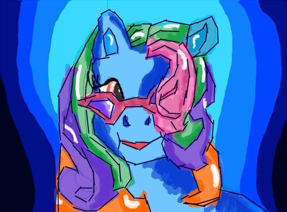 Sunt tot eu, PuppyAngel :X Asa arat eu ca un ponei ;)) Sunt cea mai mare fana My Little Pony ^^