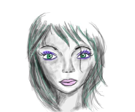 in her eyes......