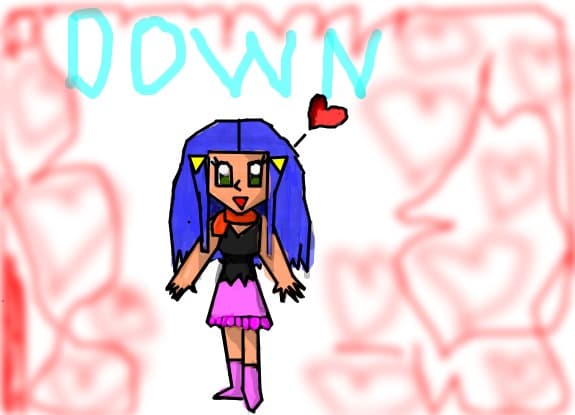 down