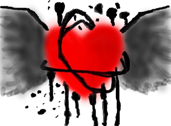 love fly in the air