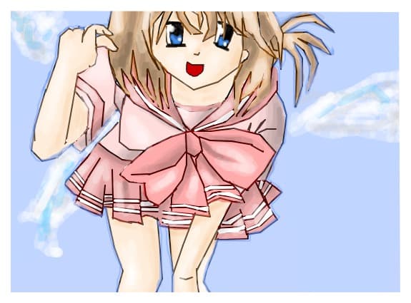 ...anime girl school...