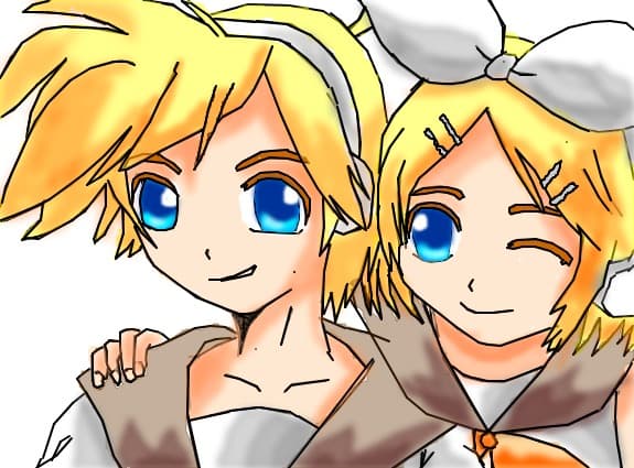 Len and Rin Kagamine(pt  Rini XD )