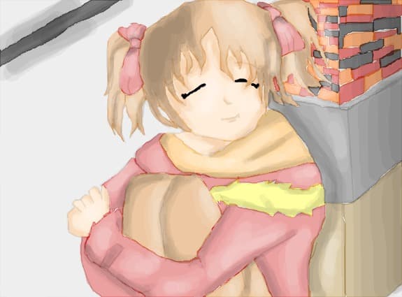...anime girl smile...