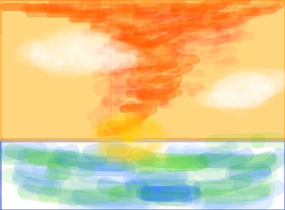 Apus de soare la mare