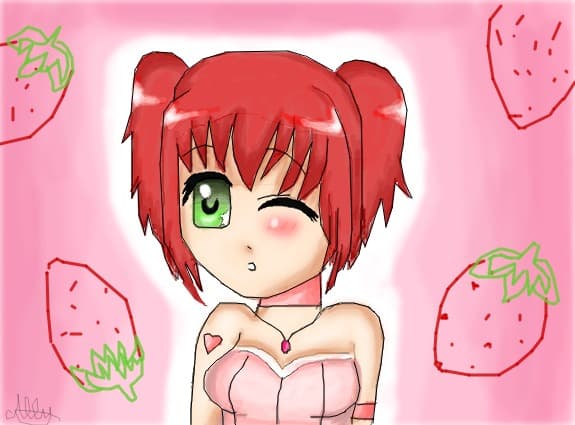 anime strawberry girl(mare se vede mult mai bn!!)