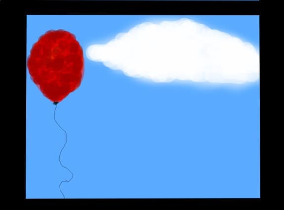 Balon printre nori 3