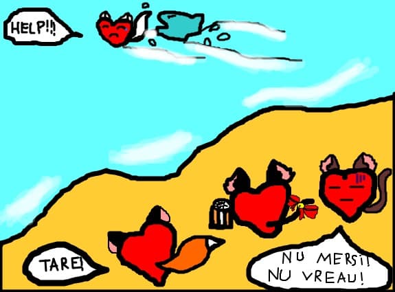 urmarit de rechin