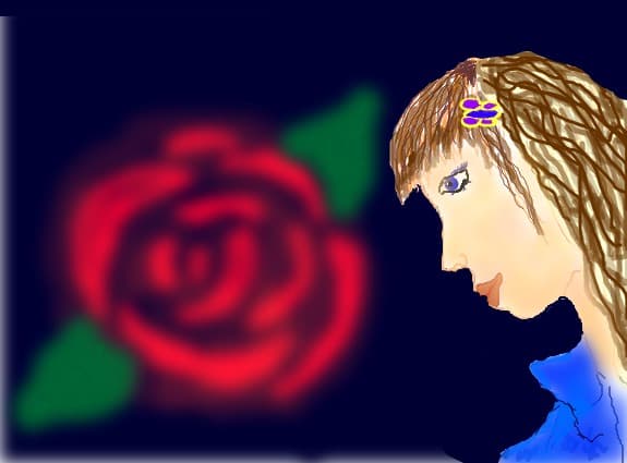 i think it\'s a nice rose:D but the girl is the ugliest i\'ve ever seen:)))((