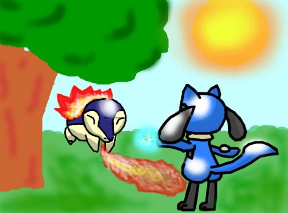 Cyndaquil vs Riolu