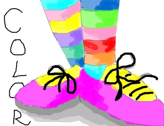 picioare colorate:D