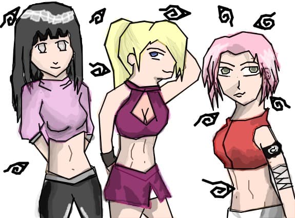 sakura hinata ino naruto