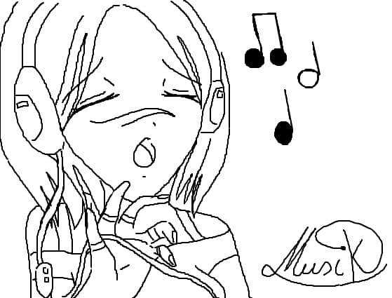 Anime girl music