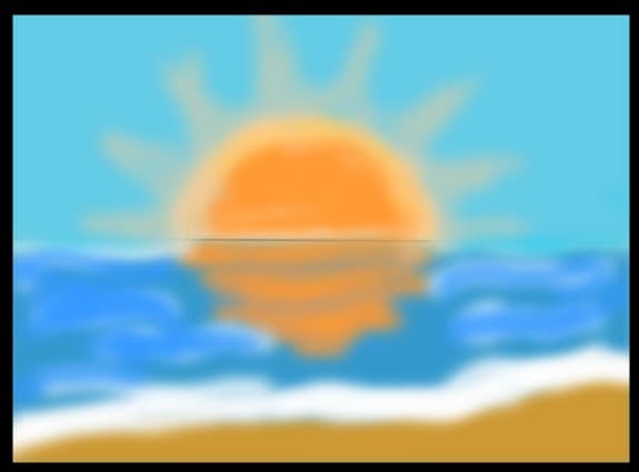 Blury Sunset