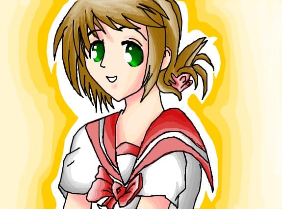 anime school girl