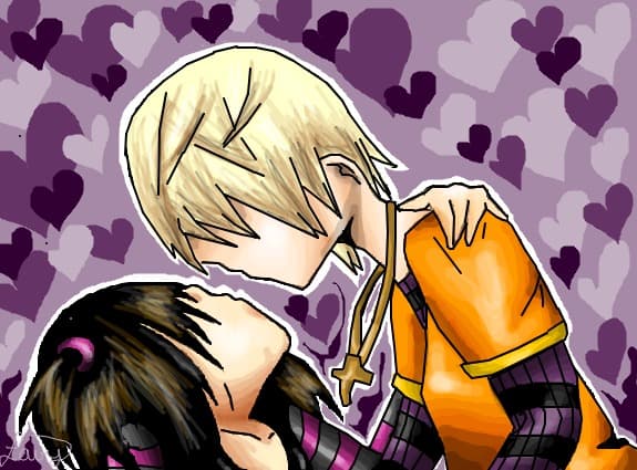 Emo kiss color :))