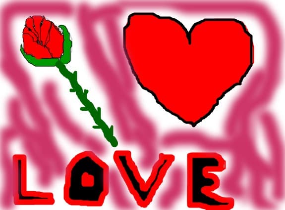 red rose love
