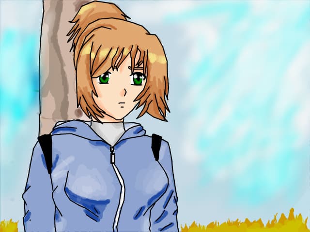 anime school girl-brr...ce rece si urata e toamna asta:(