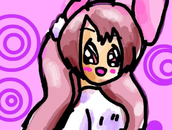 anime purple girl