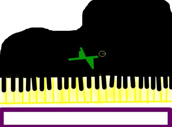 the piano
