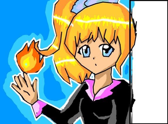 Girl fire.