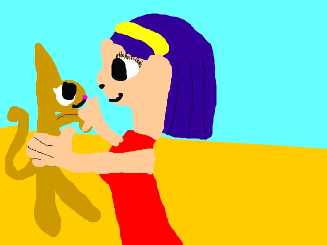 regina cleopatra si pisica ei cleo