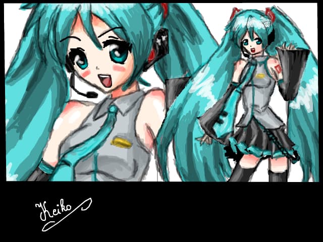 Miku ^__^schitz am facut-o ieri seara la 2 noaptea ^^