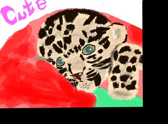 ar trebui sa fie pui de leopard...da\' nu a iesit:((