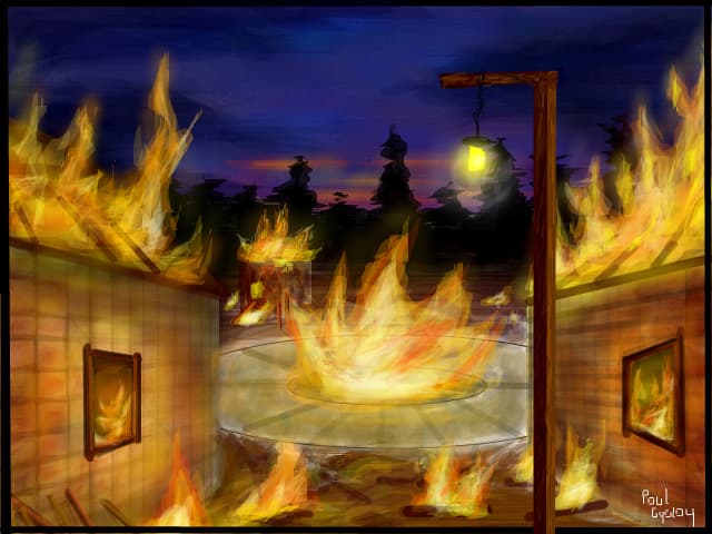 Burn to a cinder...desen din imaginatie