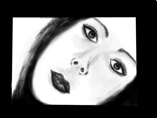 face girl in creion ;x
