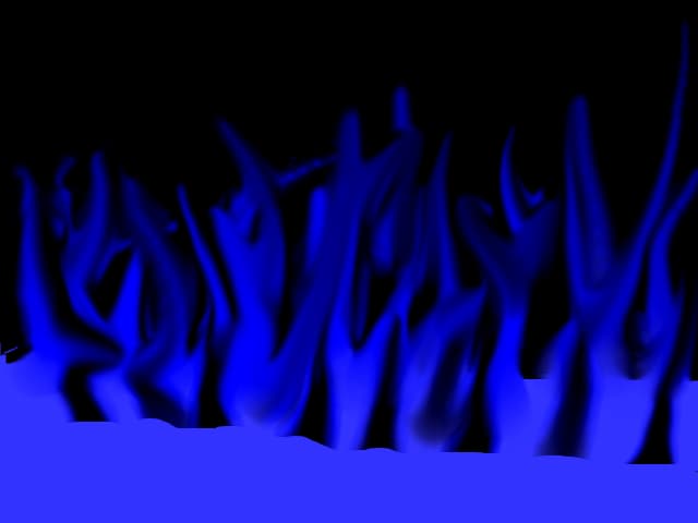 foc albastru