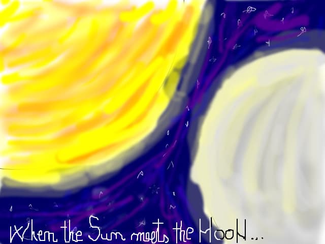 When the sun meets the moon